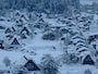 雪に染まる白川郷の合掌造り集落（2）／荻町城址・城山展望台