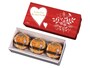 崎陽軒「横濱月餅 チョコ＆チョコ」（バレンタインパッケージ3個入530円税込）（画像提供：崎陽軒）
