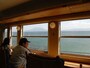 車窓から見える桜島