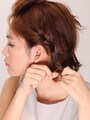 髪が茶色の場合目立たない茶色のゴムがベター