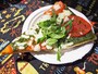 ノース産フレッシュトマトをスライスしたピザ（7ドル）。バジルソースが美味！