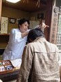 献髪の様子