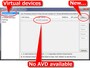 「Virtual devices」をクリック