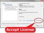 「Accept License」をクリック