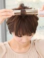根元から巻いてふんわり感を作る