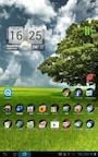 Android 4.0へのアップデートしたタブレット端末のホーム