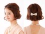 ショートヘアパーティアレンジ