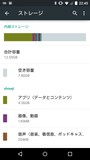 ストレージの空き容量を確認する