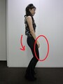 腰が落ちた姿勢