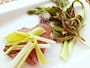 北海道産子羊のローストとたっぷり山菜
