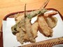 ランチタイムの「天ぷら定食」の天ぷら