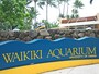 カラカウア通りに建つワイキキ水族館。1904年設立で、全米で3番目に古い歴史ある水族館
