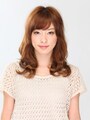 ラフカール×柔らかバングで黄金ロング