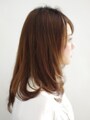 セミロング　ストレート