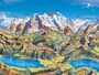 ユングフラウ地方パノラマ地図