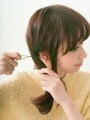根元から浮かないようにキツく結ぶ