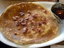 「スラッピーケークス」の「クランブルベーコンのパンケーキ　ピュアメープルシロップ添え」（1050円）