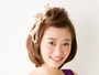ショートヘアパーティアレンジ