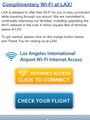 ロサンゼルス空港のWiFi接続画面