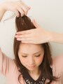 内側に塗布すると短い髪が出なくなり、まとまり易い