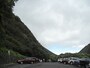 イアオ渓谷展望台へのトレイル入口にある駐車場