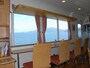 カウンター席から眺める由良川河口