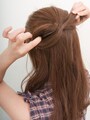 輪っかと毛先は同じ位の長さにするとよい