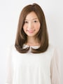 胸上のロングヘア