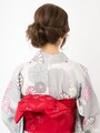 ロング浴衣・後ろ姿で個性を出す大人のシニヨンヘア