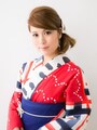 ボブの浴衣姿に5分でできる簡単髪型！ねじりヘアアレンジ