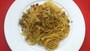 野菜とひき肉の和風パスタ　