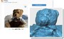 メッシュ状のアウトラインで形成された3Dモデル。