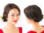 ロングヘアパーティアレンジ