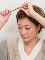 細めの束を少しねじるイメージ