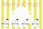 グリーティングカード　雪だるま　クリスマス　イラスト　カラー　かわいい