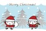 グリーティングカード　クリスマス　イラスト　カラー　かわいい