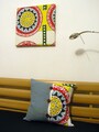 IKEAの布でクッションカバー