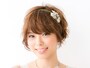 ショートヘアパーティアレンジ