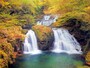 赤目四十八滝荷担滝の紅葉
