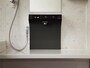 ワンタッチで簡単に操作できる水栓。LED内蔵の光るボタンや、お湯の温度や流量がひと目で分かる液晶表示。　 [オフローラ　洗い場側水栓　らくピタ水栓(ブラックカバー)］