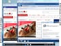 (左下)Windows10上のEdge、(右上)Windows7上のIE8