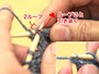 左針を2ループに通す