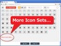 最下部の「More Icon Sets...」をクリックすると、他のアイコンセットを追加できる