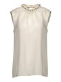MOSCHINO CHEAP & CHIC／Sleeveless shirt IVORY