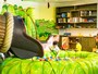 カエルがイメージキャラクターのトーツクラブ。朝9時半から夜9時まで、5歳以上12歳以下のキッズを預かっている（無料）