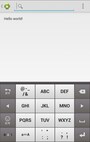 SearchViewがアクションバーに加わった様子