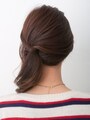基本のサイドアップヘアアレンジ