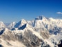 快晴のヒマラヤ山脈。一生の思い出となる記念写真が撮れるはず