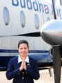 機内ではCAさんが山脈の名前などを説明してくれる