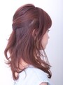 基本のハーフアップ・サイド
